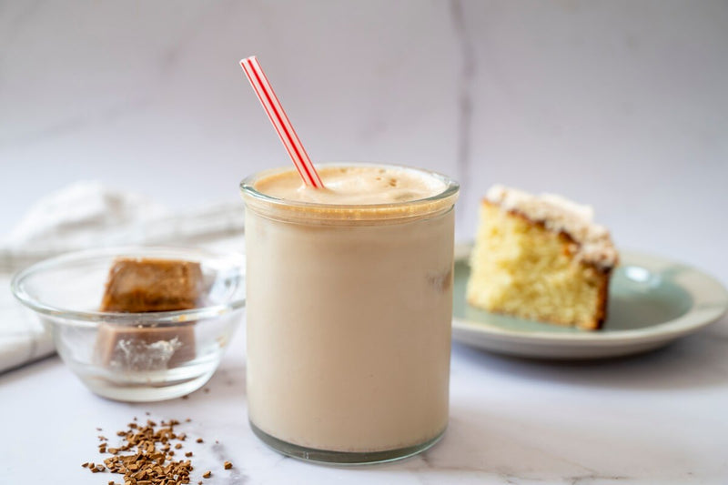 Glaçons de latte glacé