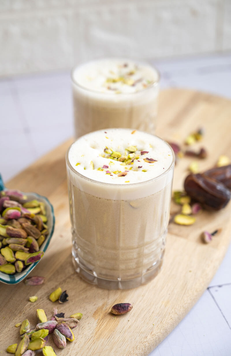 Lait à la pistache