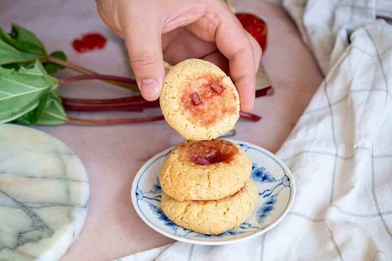 Biscuits à la pulpe de rhubarbe
